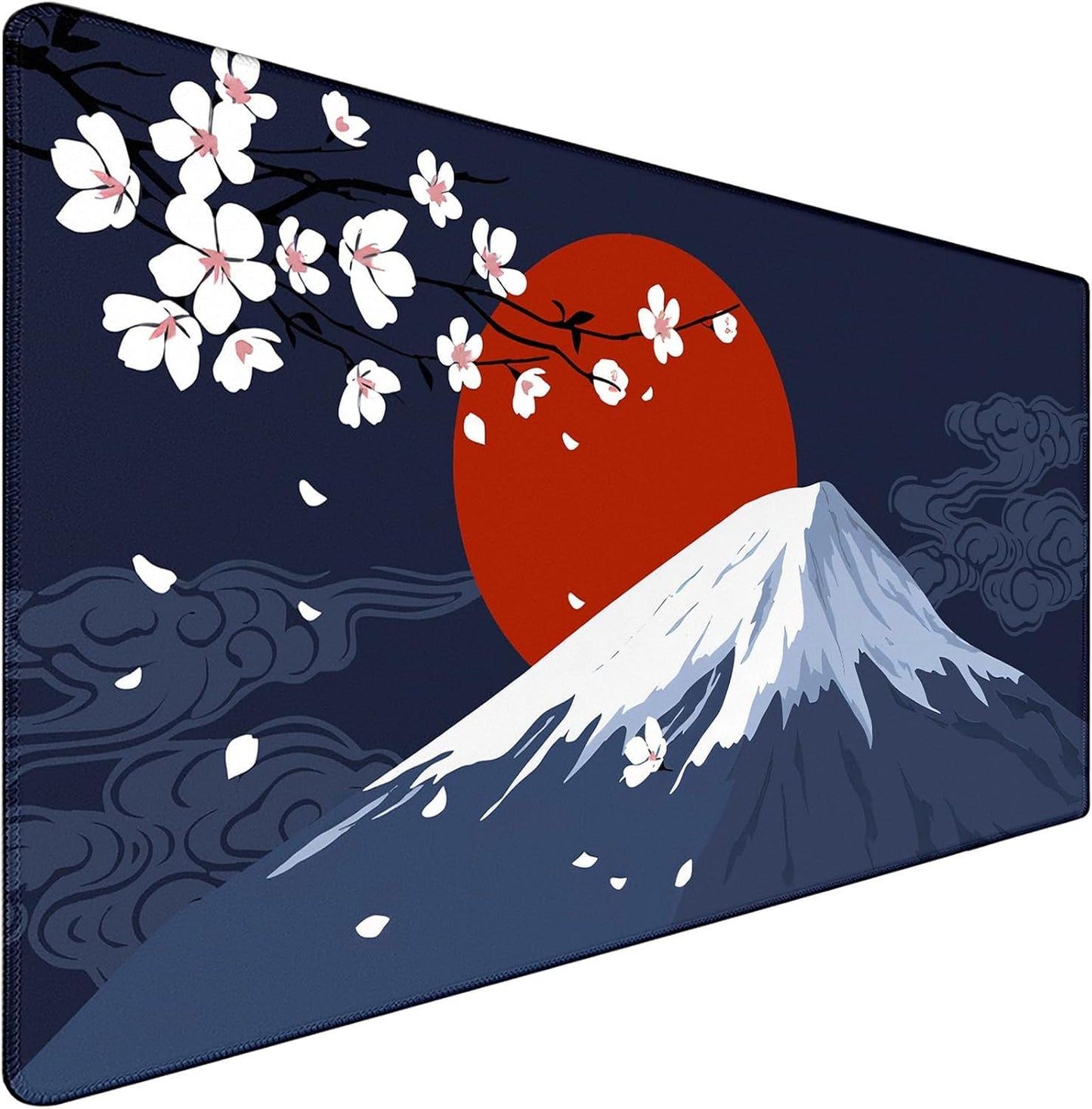 Japanese Mt Fuji Gaming Pad, Large Mouse Pad for Gamer, Durable 35.4"x15.7" Extended Mousepad with