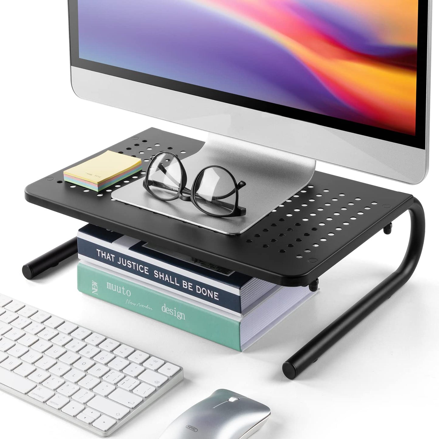 LORYERGO Monitor Stand - Monitor Stand Riser, Laptop Stand Riser for 15.6" Laptops, Computer