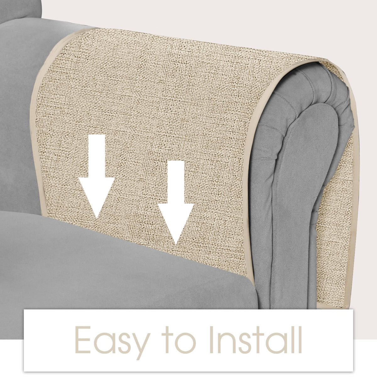 Joywell Remote Control Holder Armchair Caddy Armrest Organizer Beige