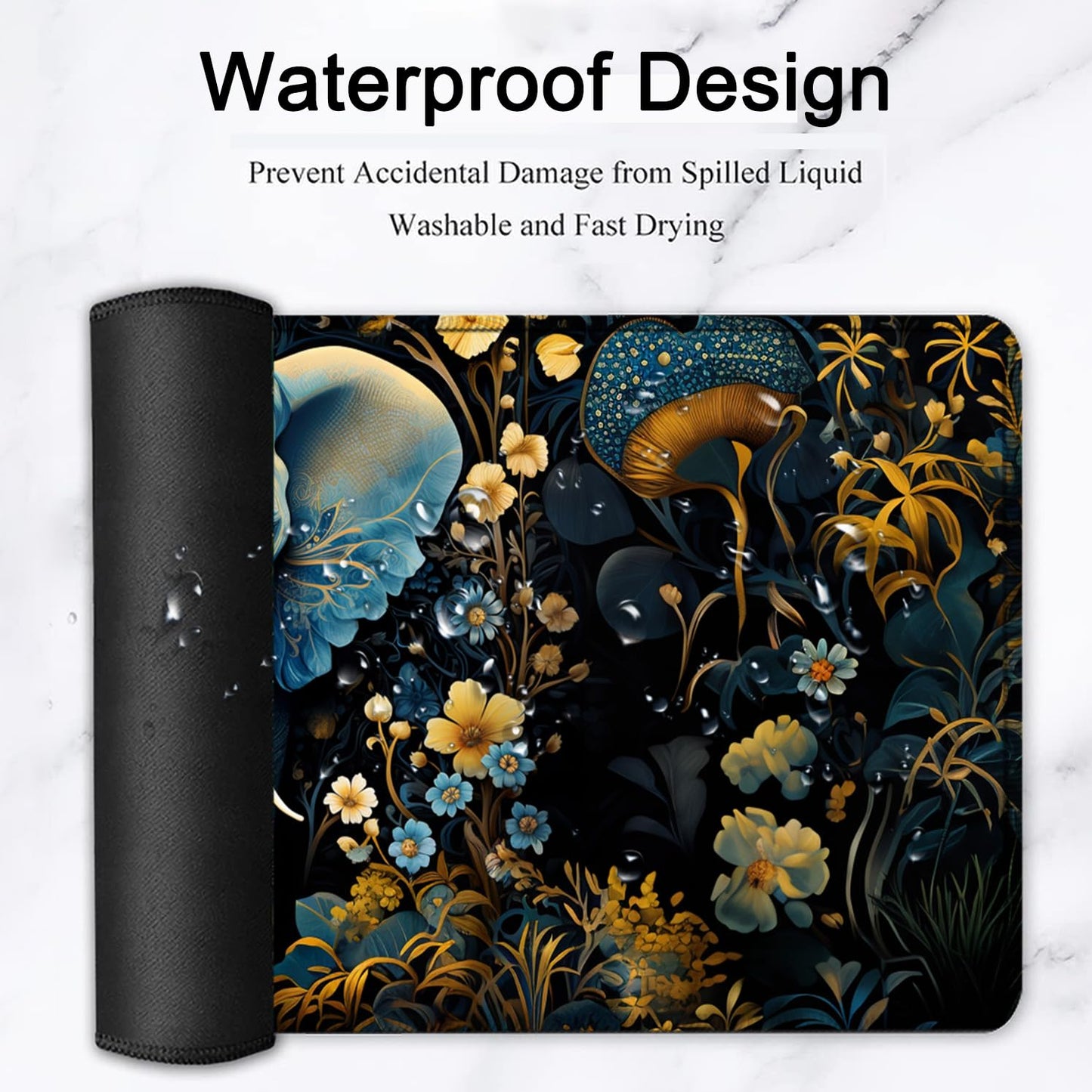 Large Mouse Pad, 31.5 x 11.8in Extended Gaming Mouse Pad with Stitched Edges, XXL Mousepad