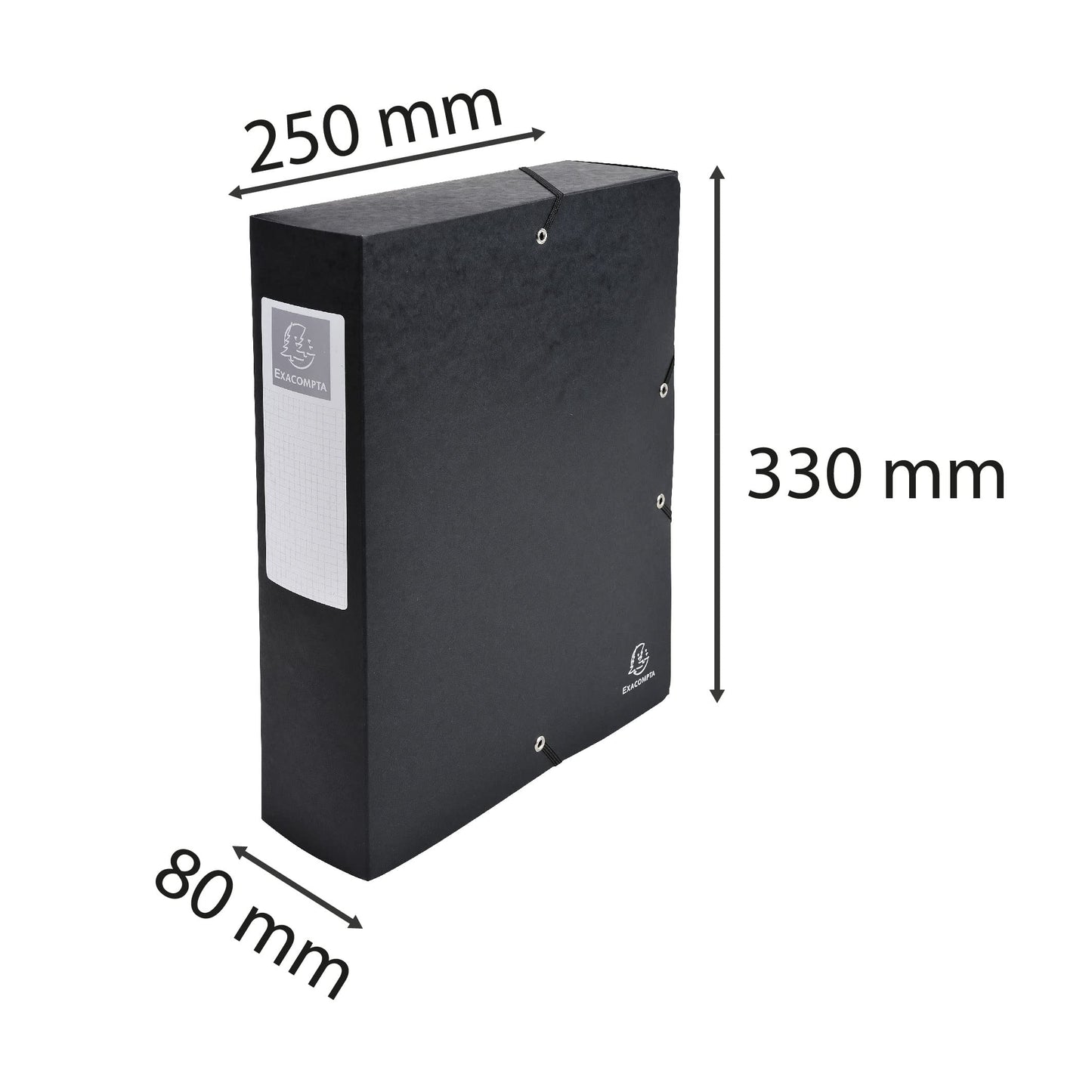 Exacompta - Ref 50831E - Pressboard Filing Box - 250 x 330mm in Size, Suitable for Holding A4