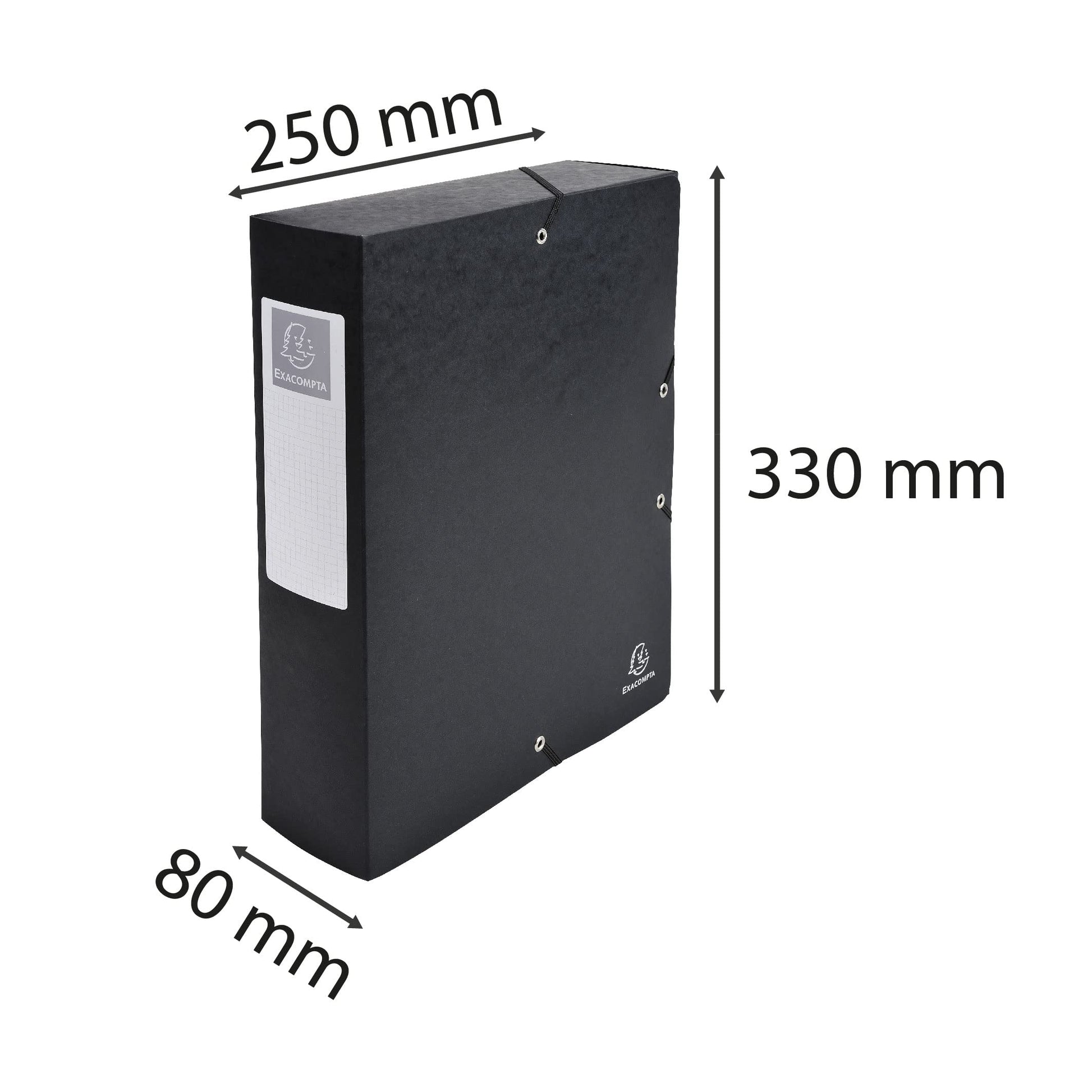 Exacompta - Ref 50831E - Pressboard Filing Box - 250 x 330mm in Size, Suitable for Holding A4