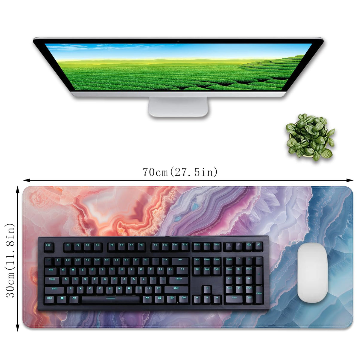 Aesthetics Mouse Pad Desk Mat Large Desk Pad Computer Pad Long Mousepad