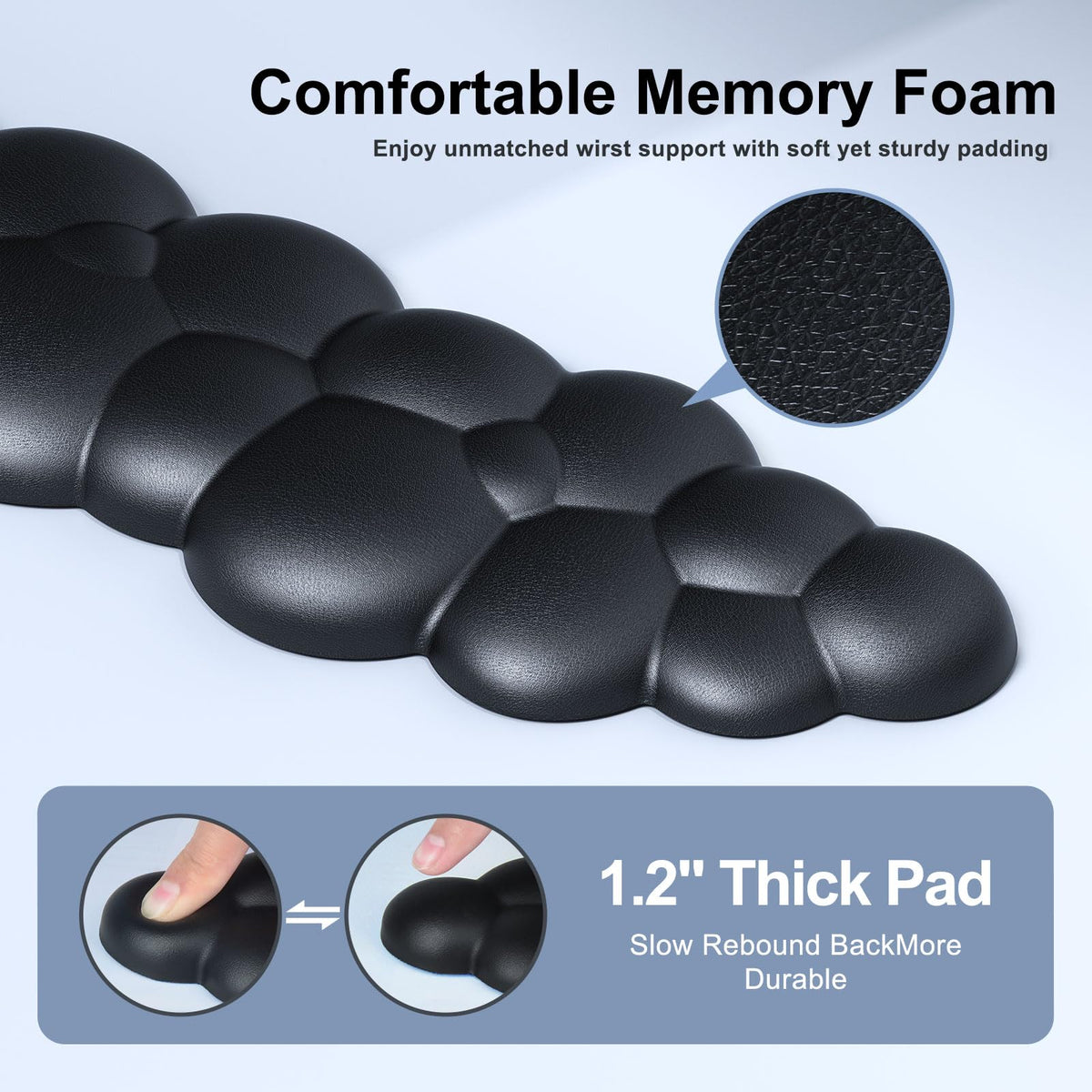 MOKURU Cloud Mouse Pad with Wrist Rest, Cloud Keyboard Wrist Rest, Mouse Pad Wrist Support