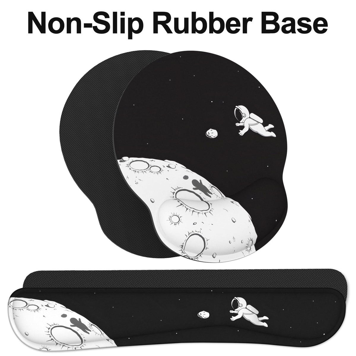 Ergonomic Mouse Pad with Wrist Rest and Keyboard Wrist Rest, Mousepad