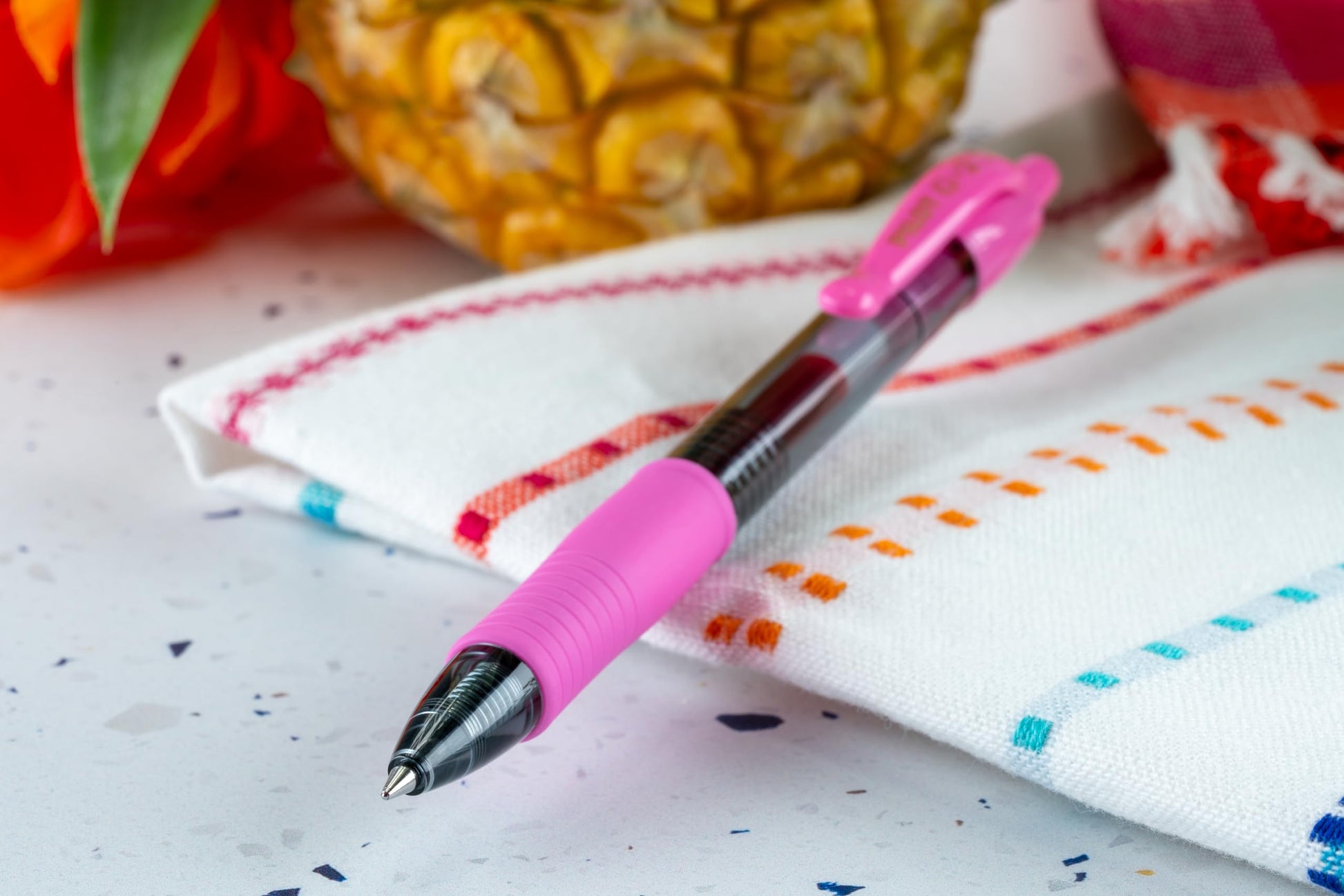 PILOT G2 Premium Rolling Ball Gel Pens, Fine Point 0.7mm, Pink Ink, 12-Pack
