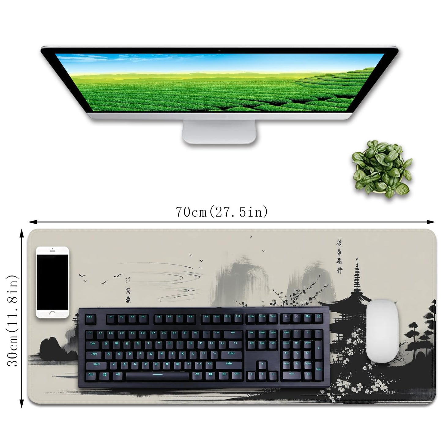 Long Mouse Pad Desk Mats Big Mouse Pad Japanese Computer Pad