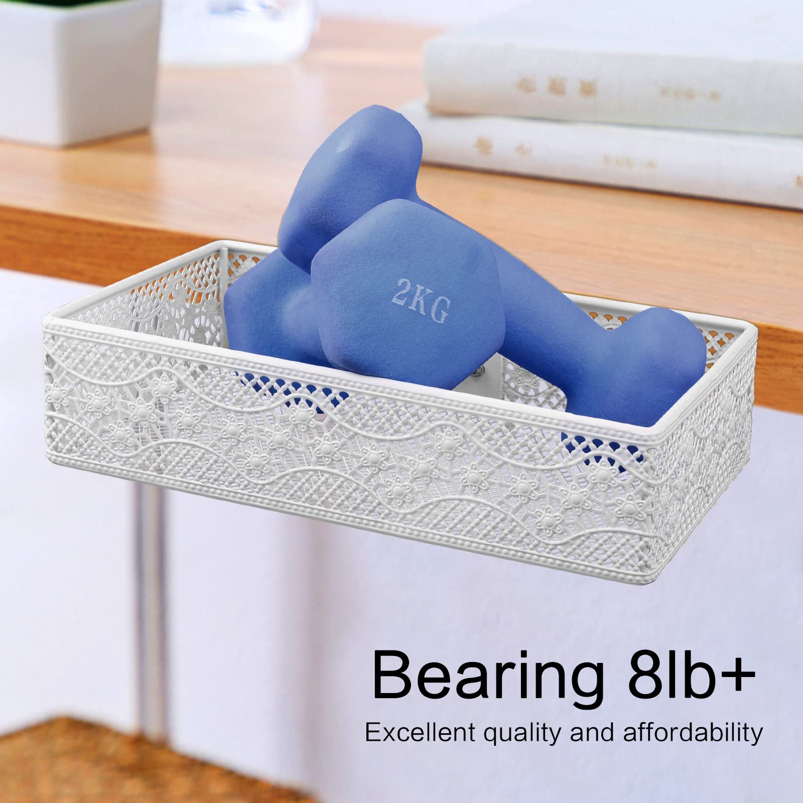 Under Desk Drawer, Clamp on Desk Organizer Under Table Hanging Desk Storage