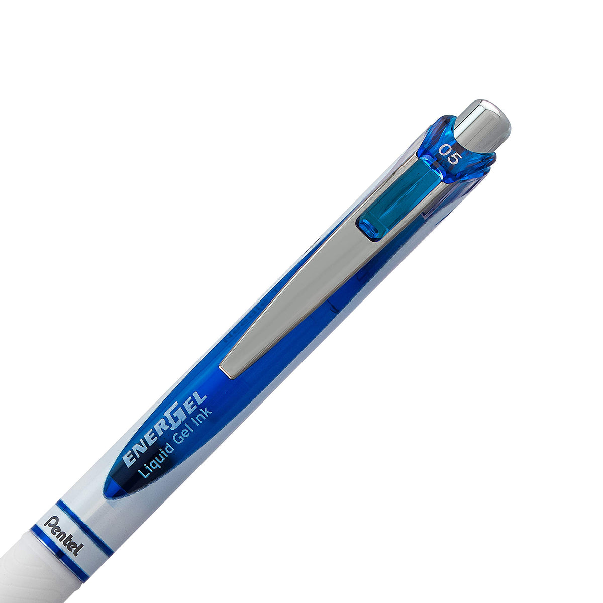 Pentel EnerGel Pearl RTX Retractable Liquid Gel Pen, (0.5mm), Fine Line, Needle Tip, Blue Ink, Box