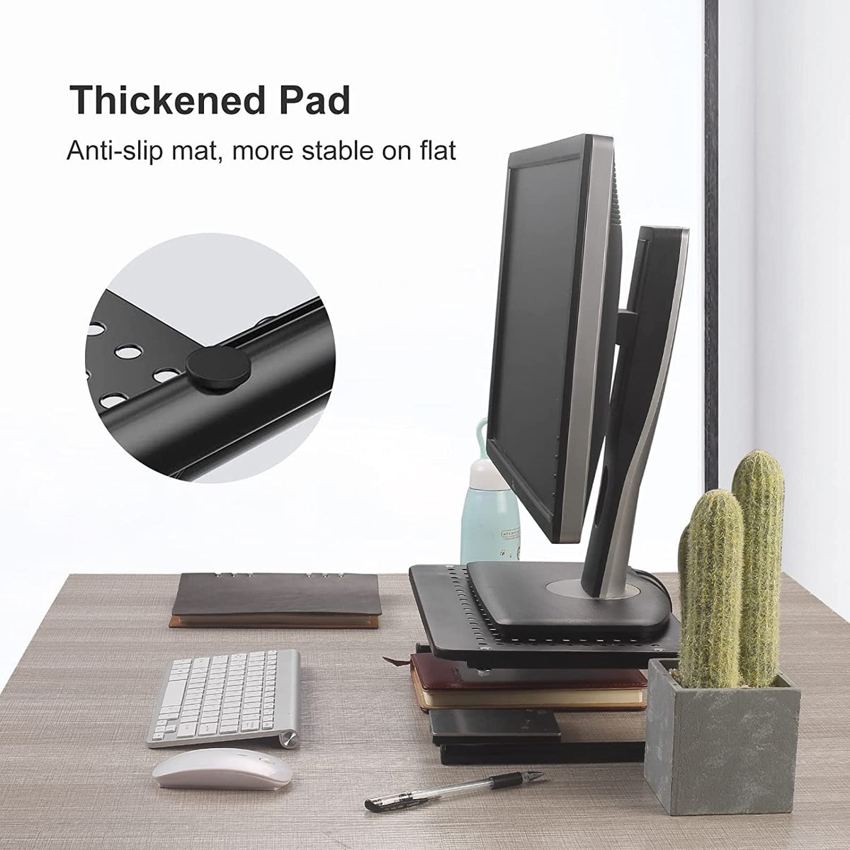 suptek Monitor Stand Riser for Computer,Laptop,Printer, Notebook and All Flat Screen Display with