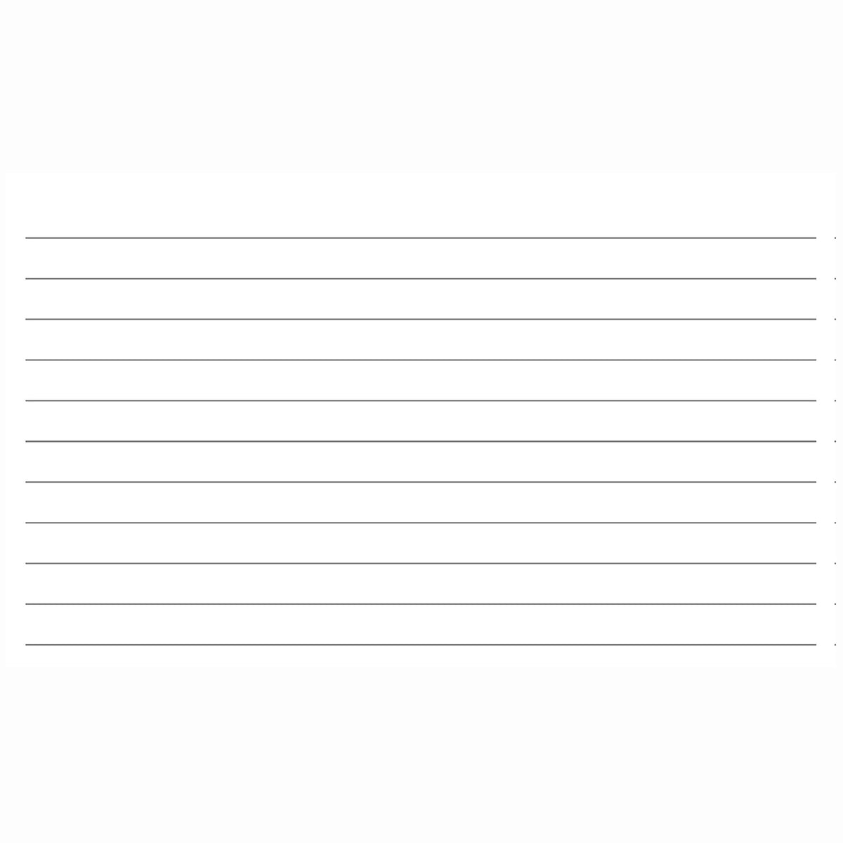 Colonial Cards: 150 Color Cardstock 3" x 5" Index Cards, White, Lined Landscape Format
