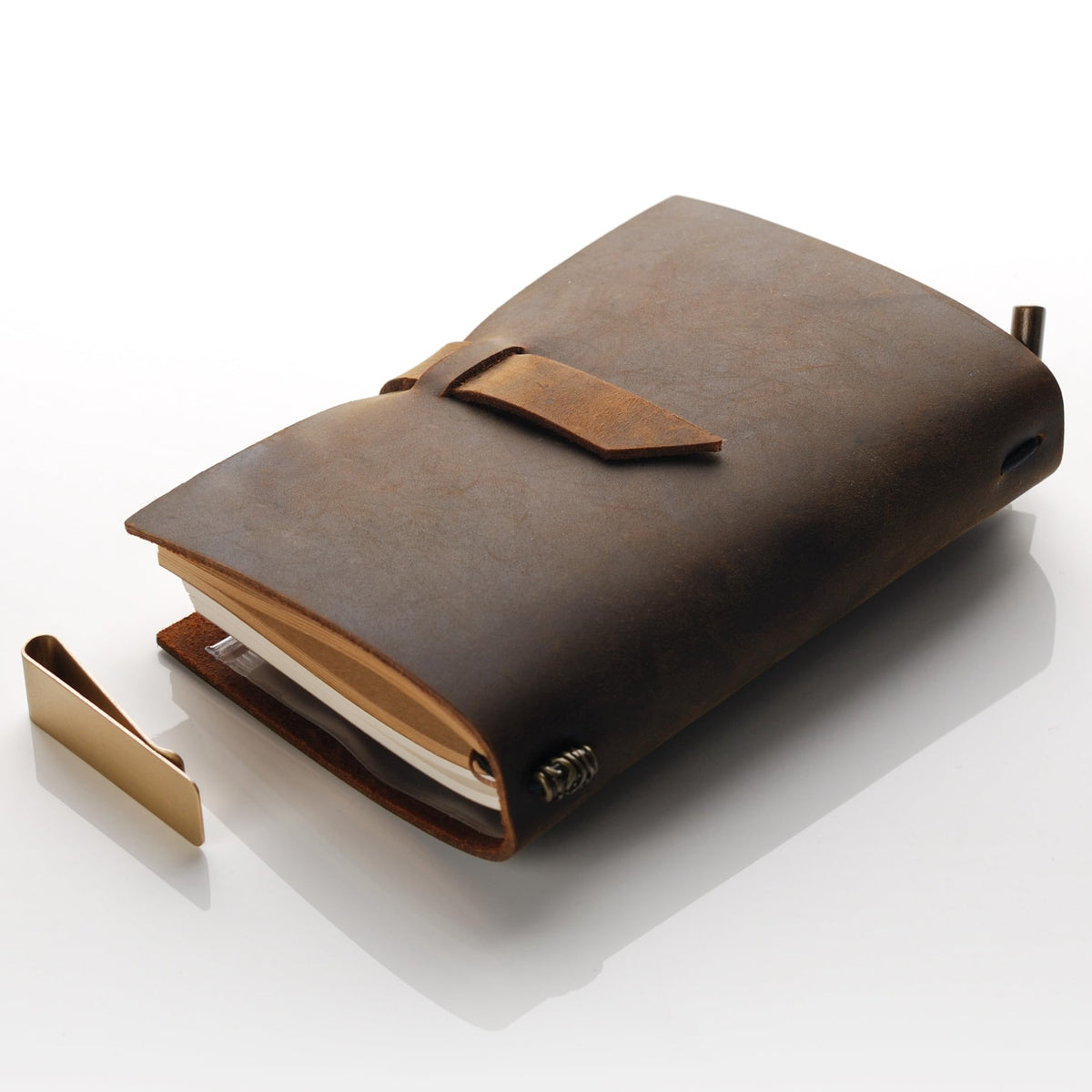 7Felicity Genuine Leather Diary,Refillable Pages Leather Journal,Pocket Size,Handmade Cute Writing