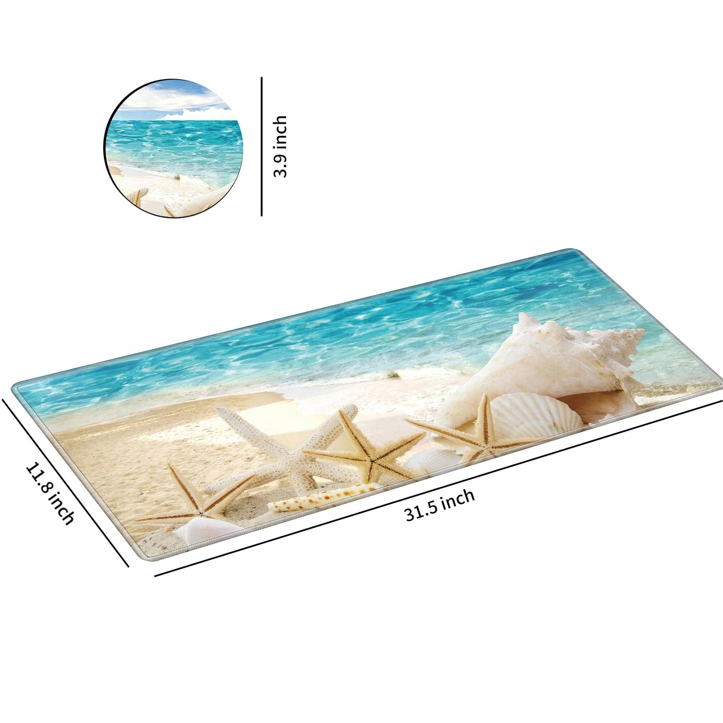 Big Desk Pad (31.5 X 11.8 Inch) Desk Mat Accessories for Women Men Desk Protector Extended Mouse