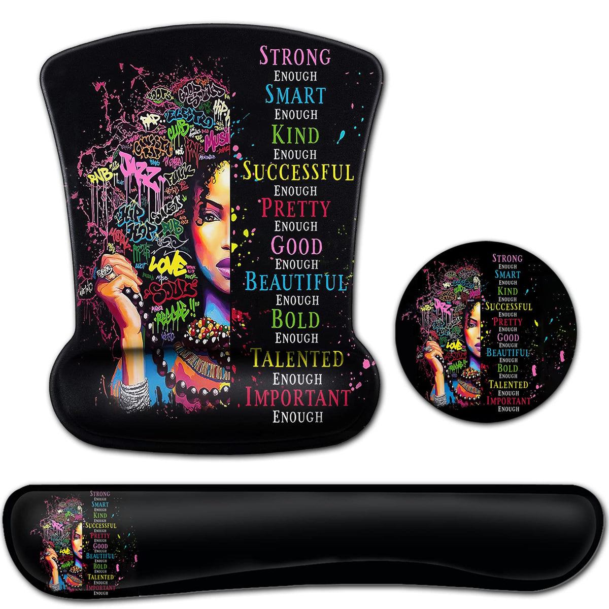 Ergonomic Mouse Pad with Wrist Support Gel MousePads, Comfortable Wireless Mouse pad, Pain Relief