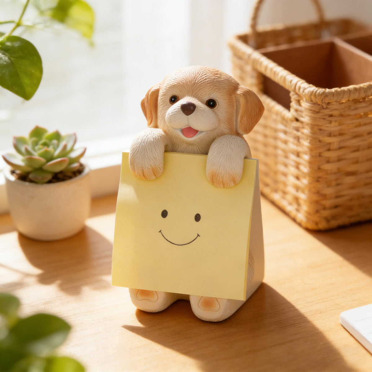 HORTIX Dog Pop-Up Sticky Note Dispenser for 3x3 in Notes, Labrador
