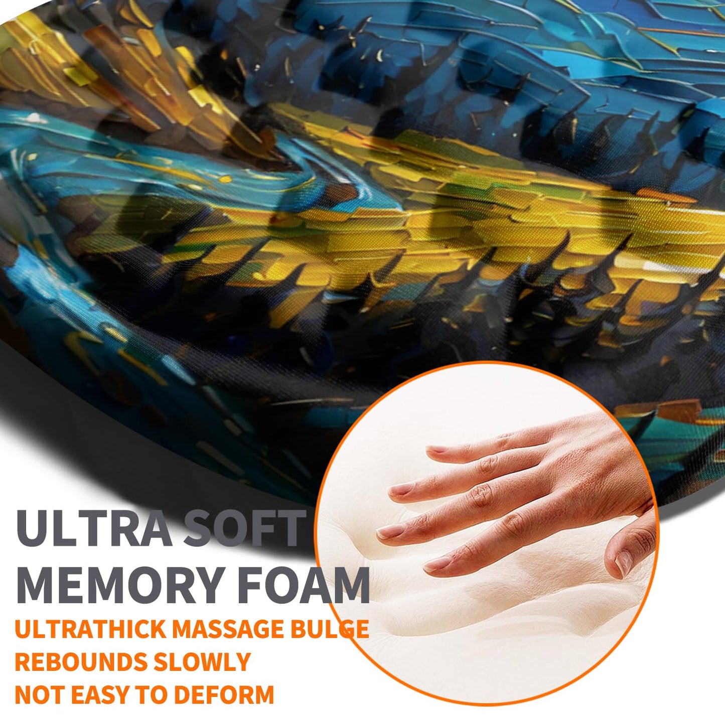 Armanza Ergonomic Joint Wrist Support Mouse Pad with Memory Foam Cushion Massage Bump, Carpal