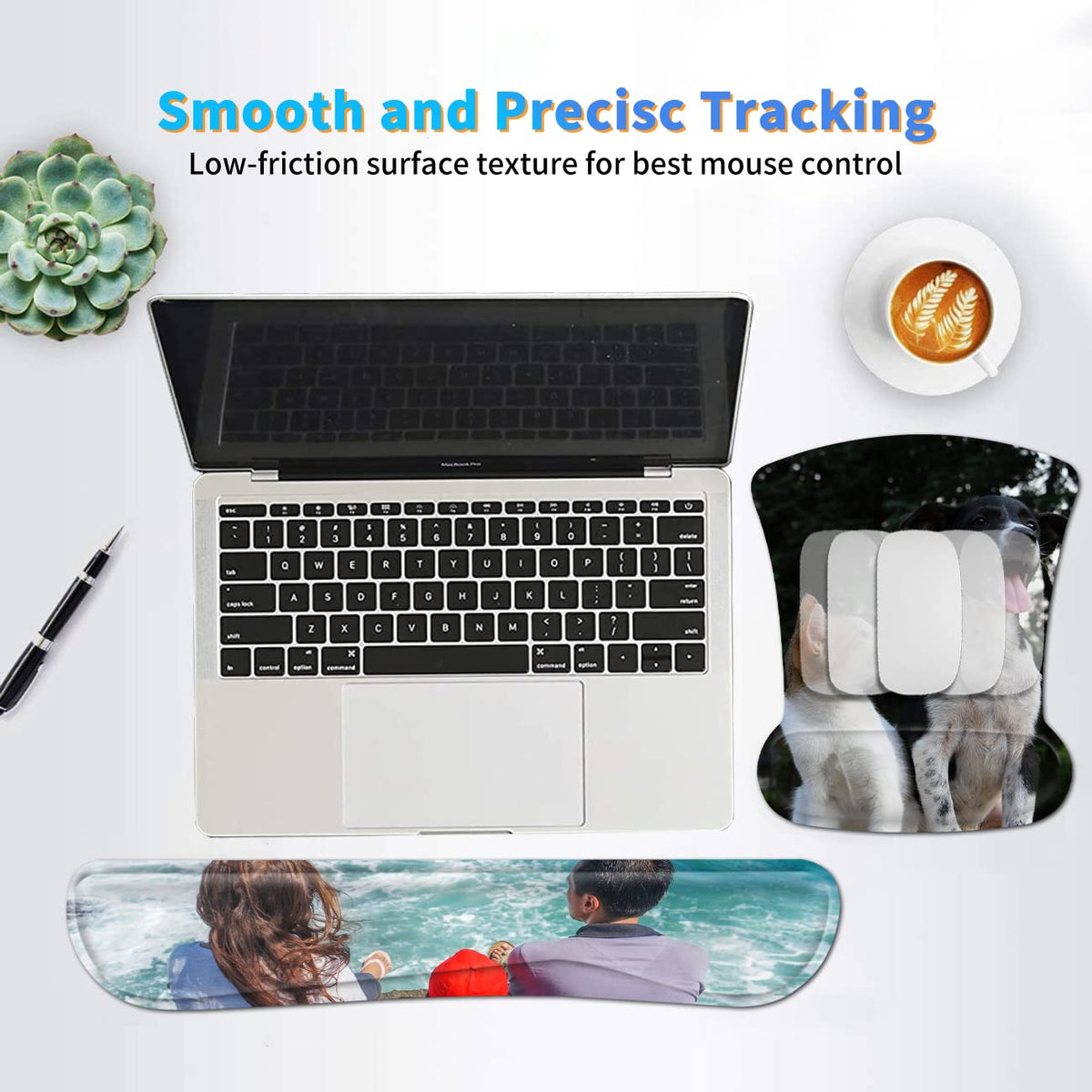 Design Your Own Photo Ergonomic Mouse Pad with Wrist Support Gel Mouse Pads and Upgrade Keyboard