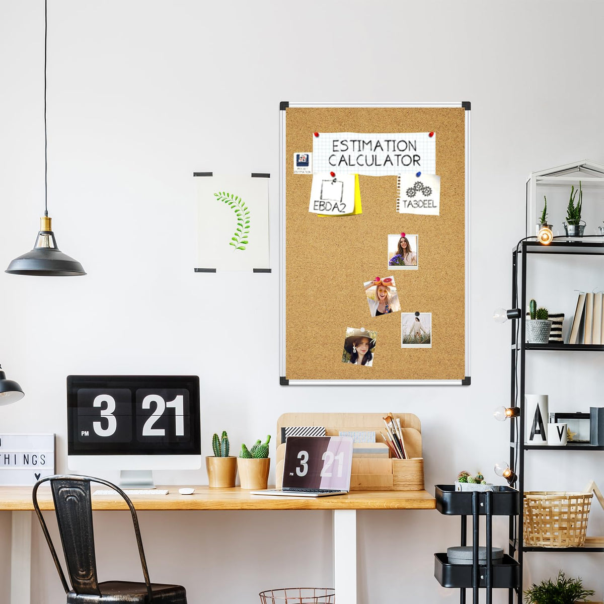 XBoard 24 x 18 Inches Cork Bulletin Board for Wall (Pack of 2)