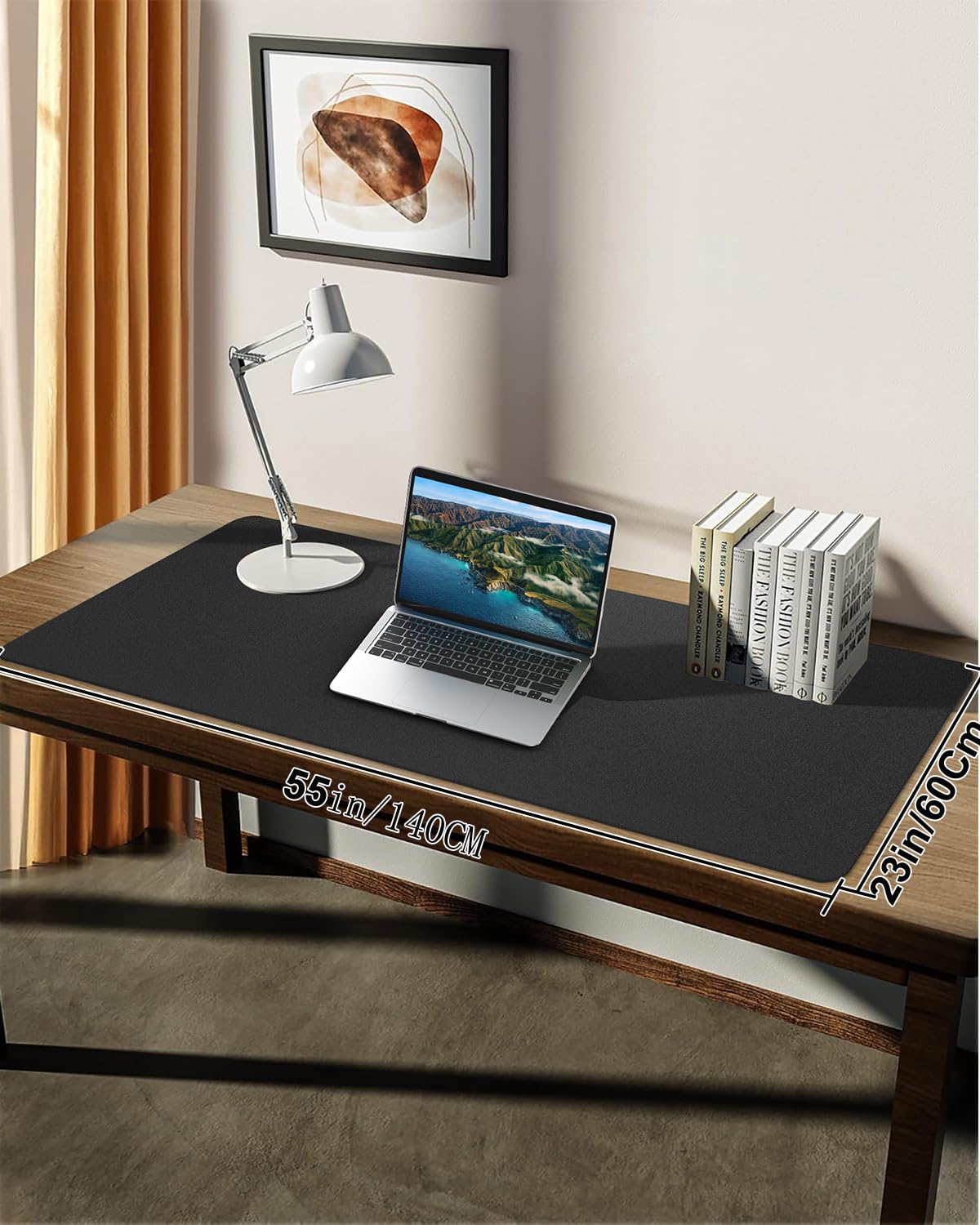 Desk mat Large, Leather Desk Pad Protector,Office Desk Mat,Mouse Pad, Non-Slip Desk Blotter, Laptop