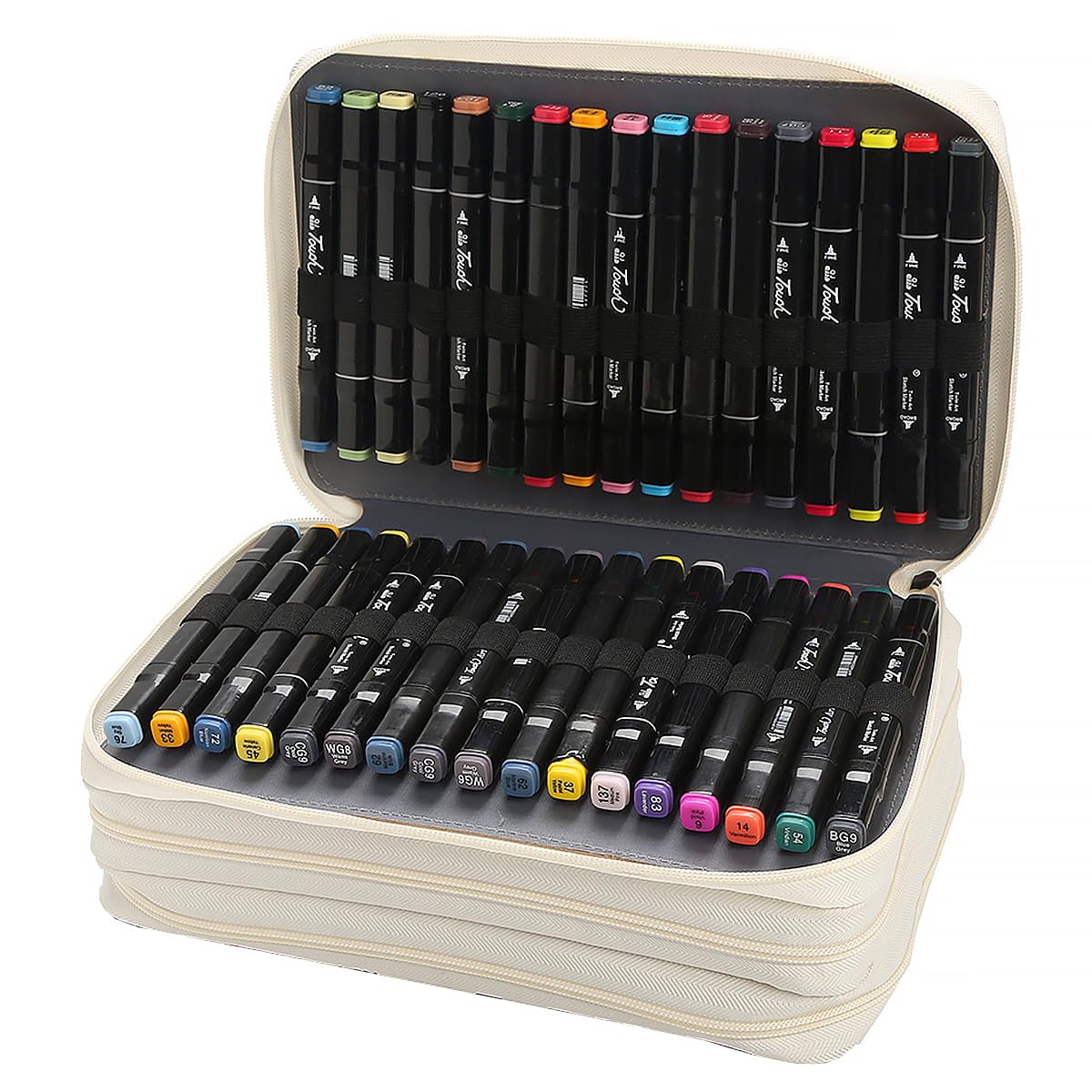 Lbxgap 102 Slots Marker Pen Organizer Case w/Handle