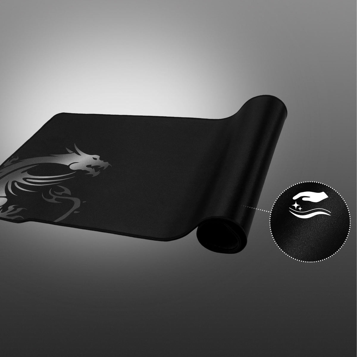 MSI Agility GD70 - XXL Extended Gaming Mouse Pad, Silk Gaming Fabric Surface, Soft Seamed Edges