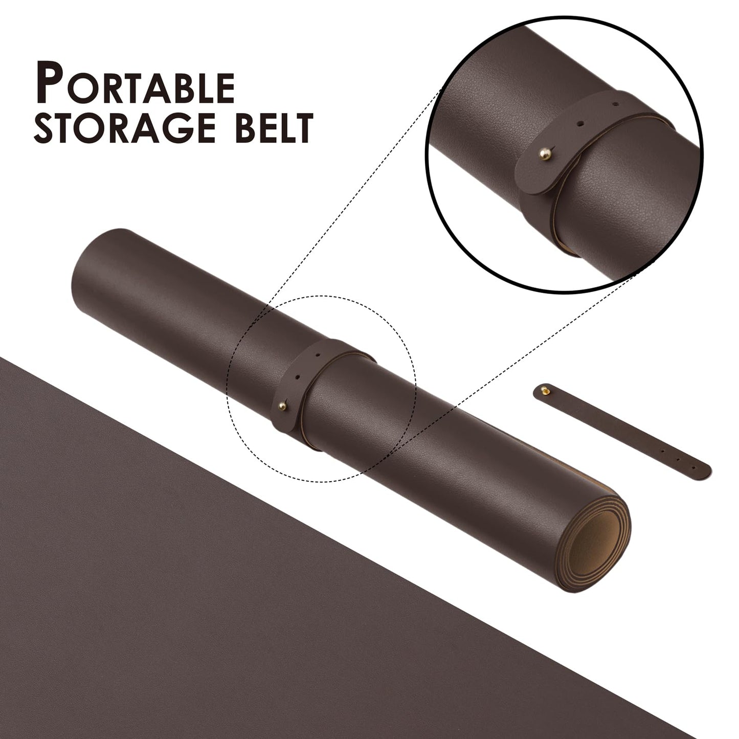 Large Desk Mat - 47.2"x 17" Non-Slip PU Desk Pad for Office and Home - Ideal for Large Mouse Pad