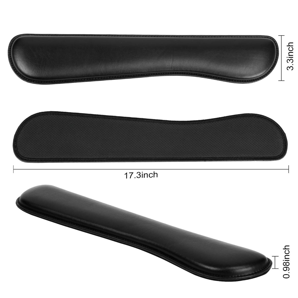 RICHEN Ergonomic PU Leather Keyboard Wrist Rest and Mouse Pad with Wrist Support, Memory Foam Set