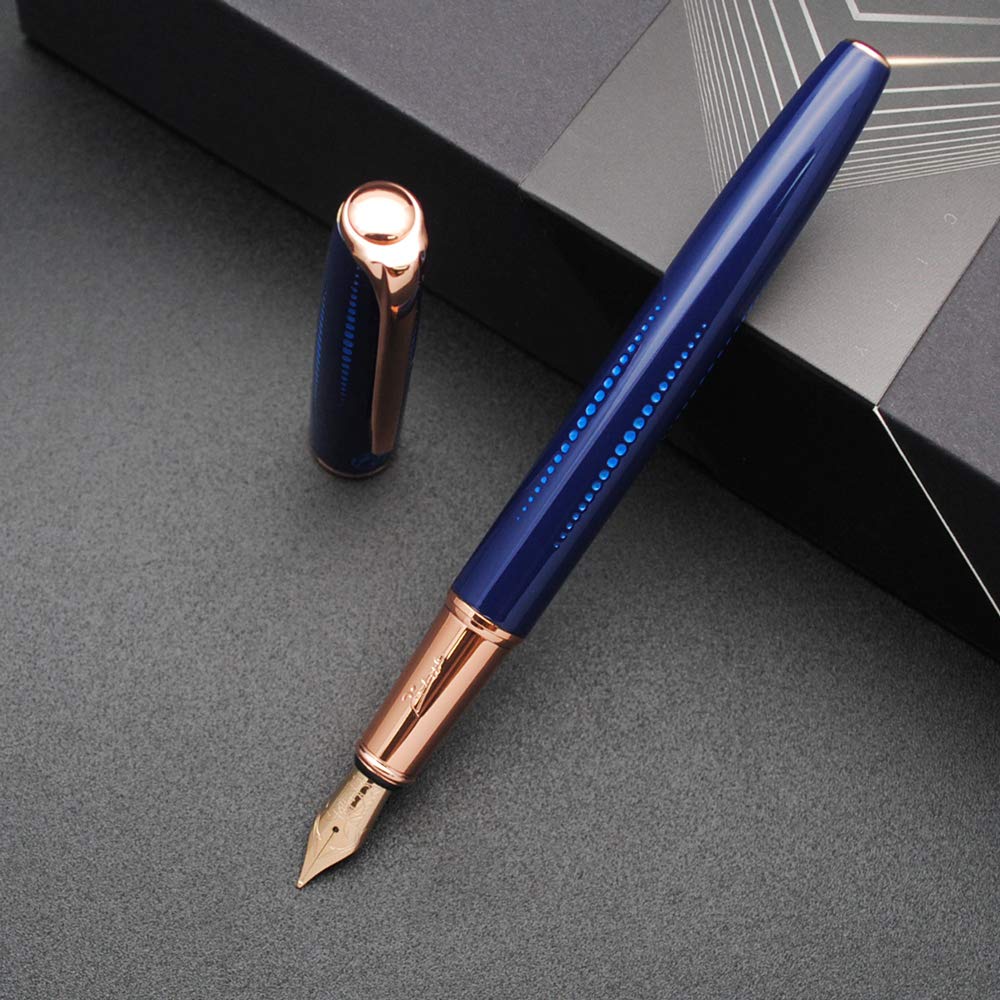 czxwyst Picasso 916 Malage Fountain Pen Original Box New Version (Starlit Night Blue, Medium Nib