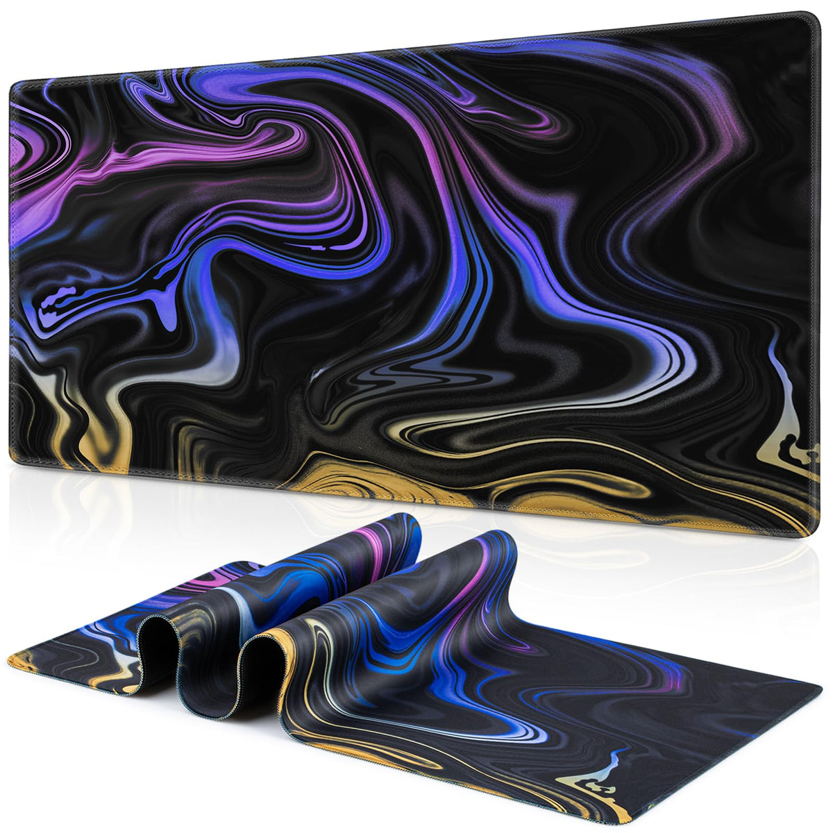 Canjoy Gaming Mouse Pad, 35.4x15.7inch Fluid Large Mouse Pads for Desk