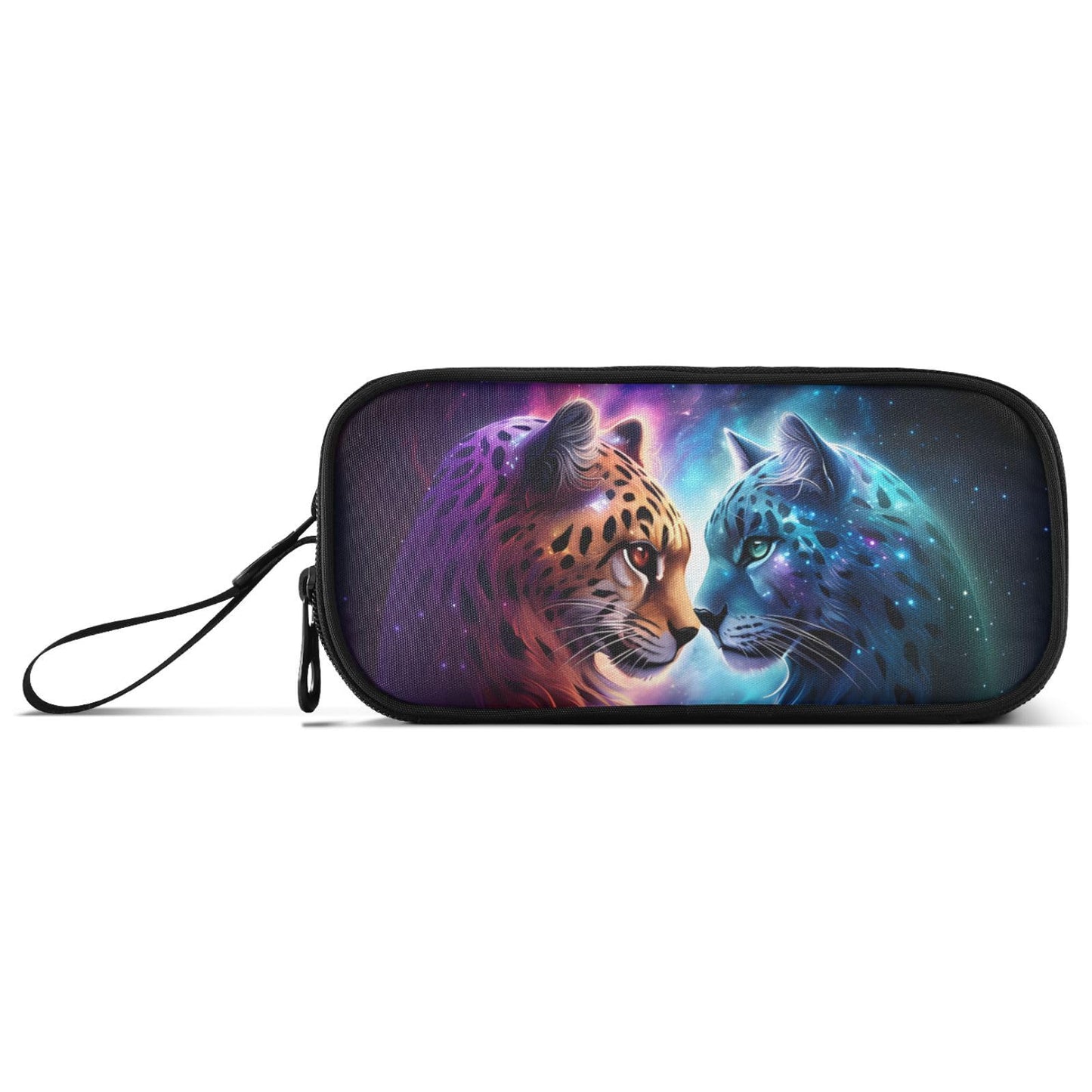 BOENLE Cheetah Tiger Galaxy Pencil Case Box Boys Girls Large Pencil Pouch Zipper Compartments Big