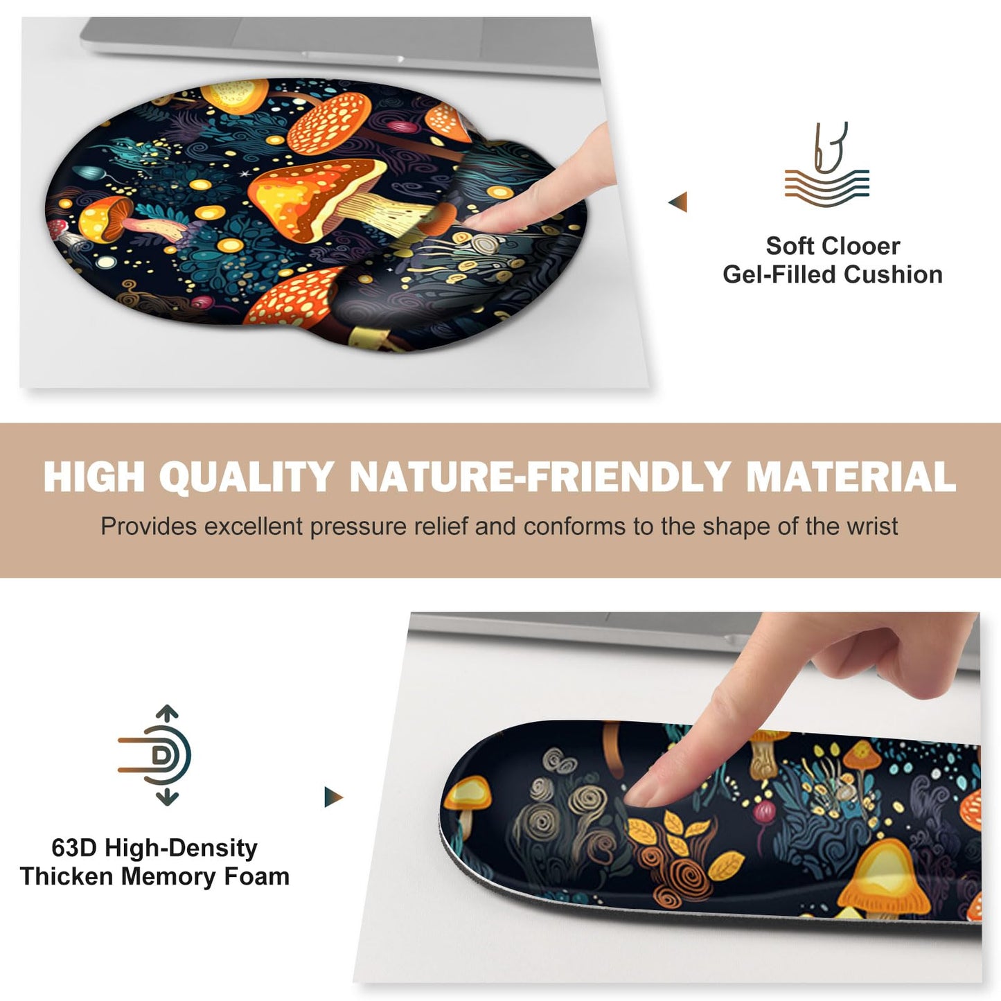 Gaming Mouse Pad, Large Desk Mat Cute Desk Pad Protector, 4in1 XXL Mousepad
