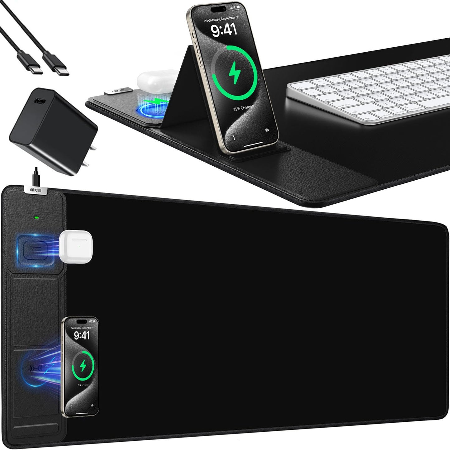Mouse Pad, Office Desk Mat, Large Gaming Mousepad with Superior Micro-Weave Cloth, XXL Desk Pad