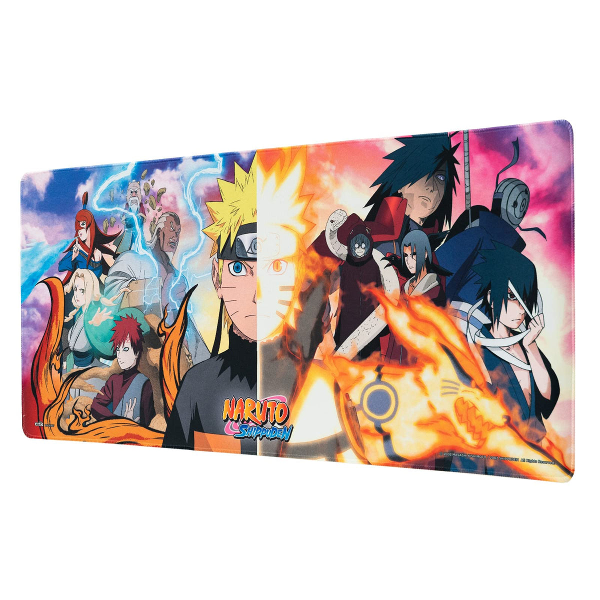 Grupo Erik Naruto XXL Mouse Mat - Desk Pad - 31.5" x 13.78" Non-Slip Rubber Base Mouse Pad, Gaming