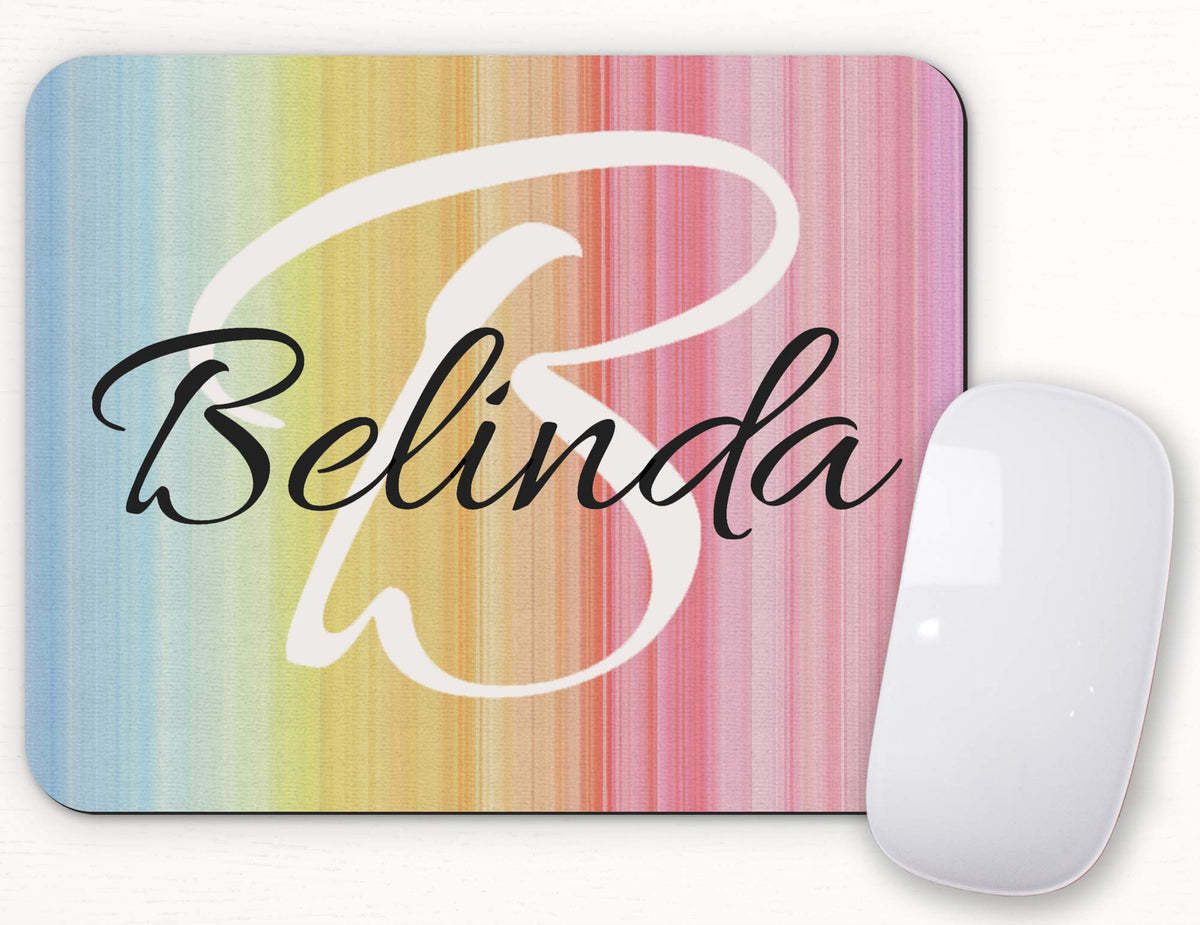 Personalized Mouse Pad - Add Your Name - Beautiful Vivid Detailed Print. Brighten up Your workspace