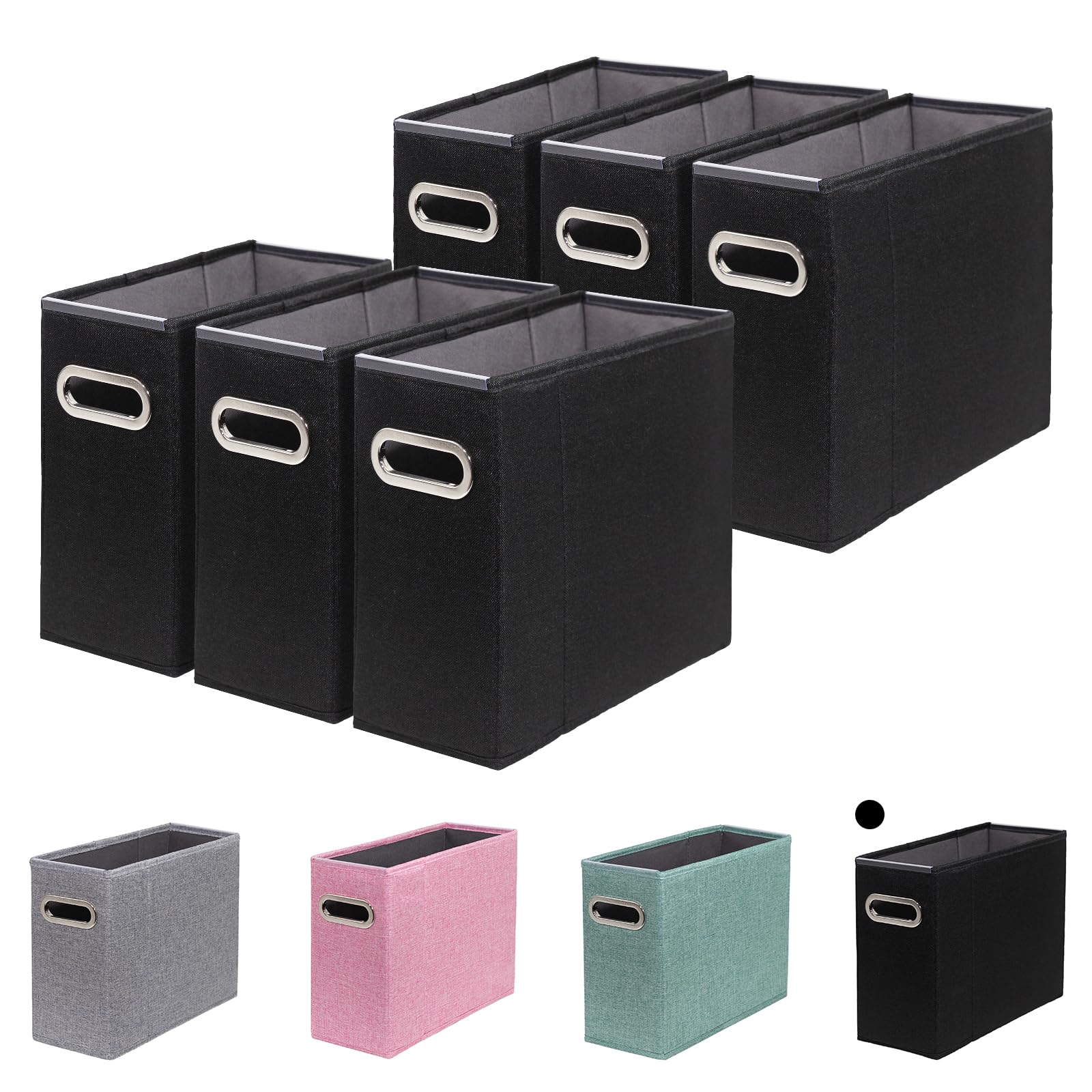 ComfortKeeper 6 Packs Letter Size File Organizer, File Folders Organizer, Fabric Storage Box