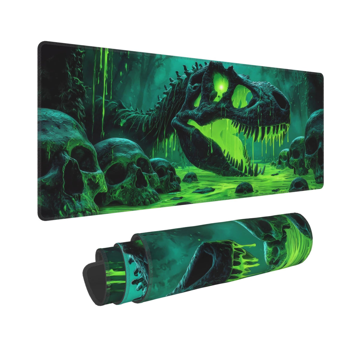 Dinosaur Mouse Pad Extended Large Gaming Mouse Pad XL Stitched Edges for Gamer Home Office 31.5 X