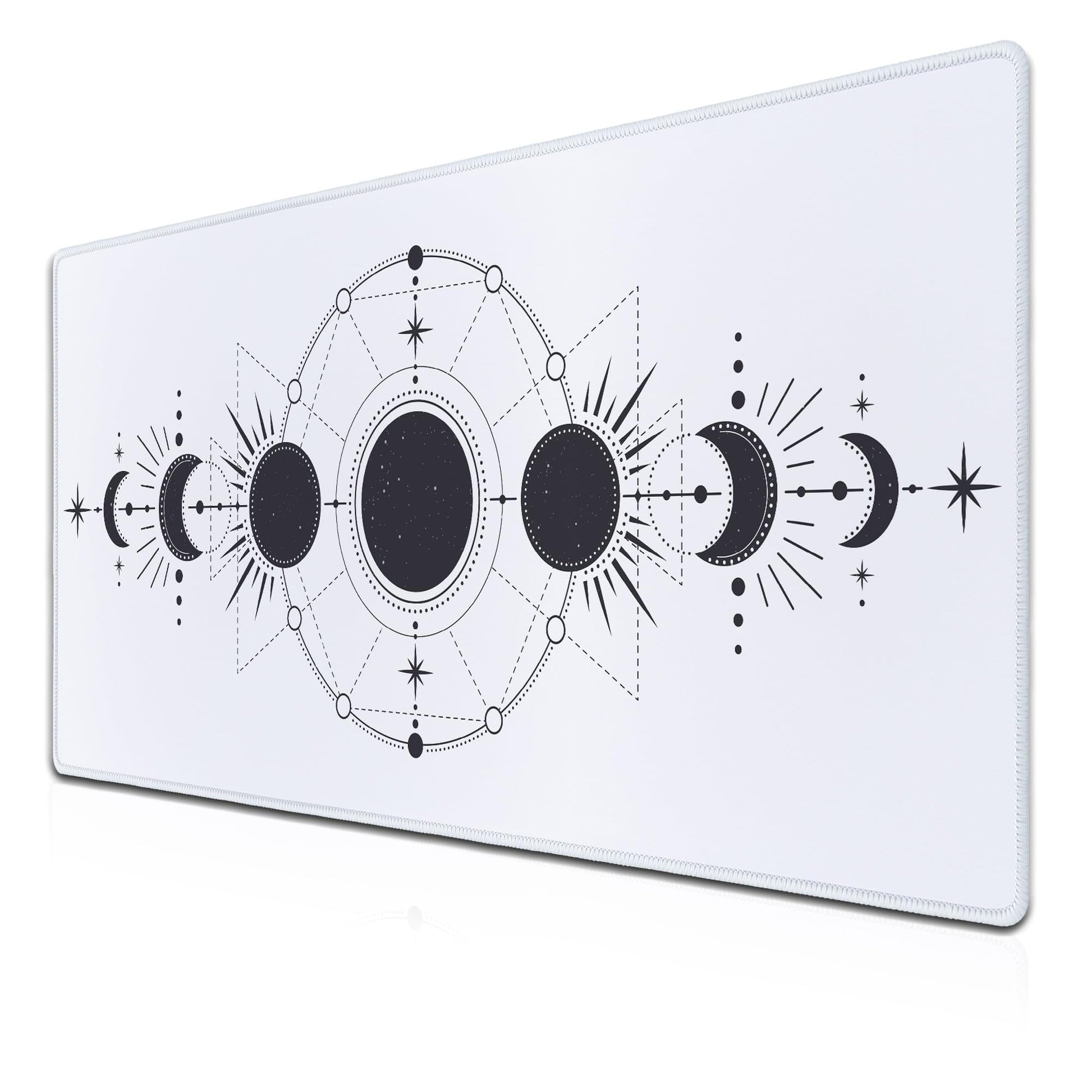 Samgula Large Desk Pads White Mice Pad Big Mouse Pad Gaming Mousepads Long Desk Pad Waterproof