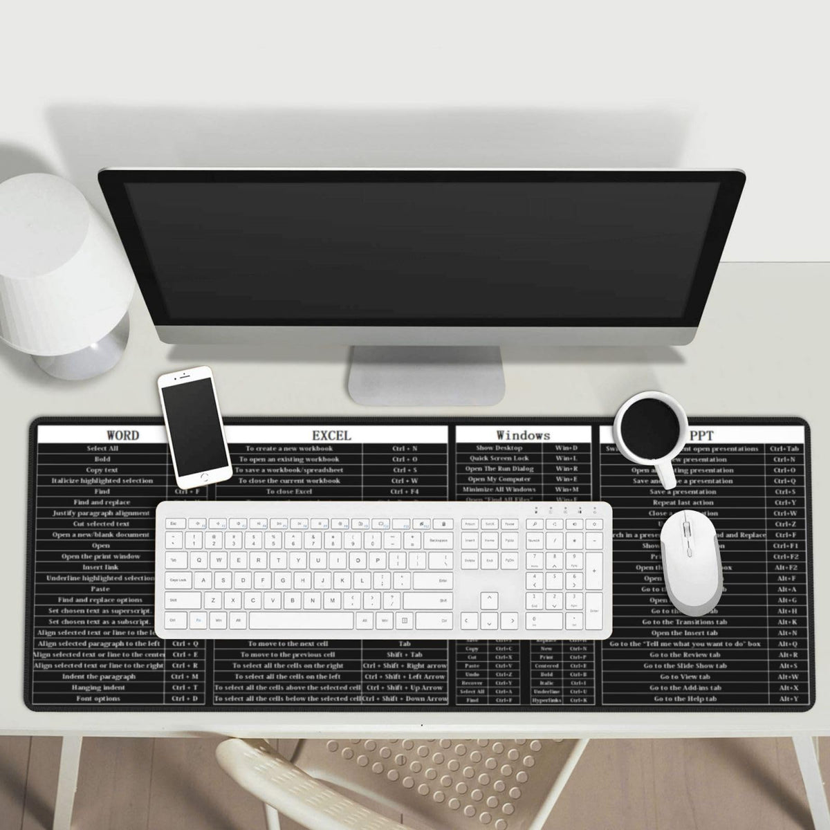 Sigouyinei Extra Large Desk Pad 31.5x12in Office Gaming Non-Slip Mouse Pad