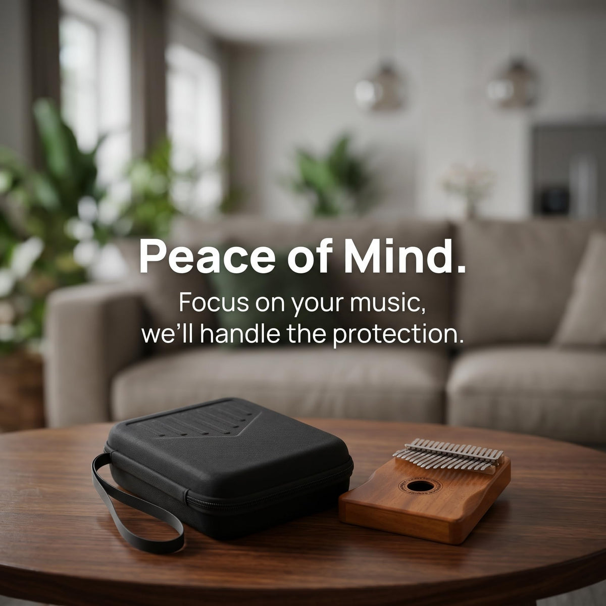 Miwayer 17-Key Kalimba Case, Thickened Thumb Piano Storage Bag - Shockproof, Waterproof, Durable