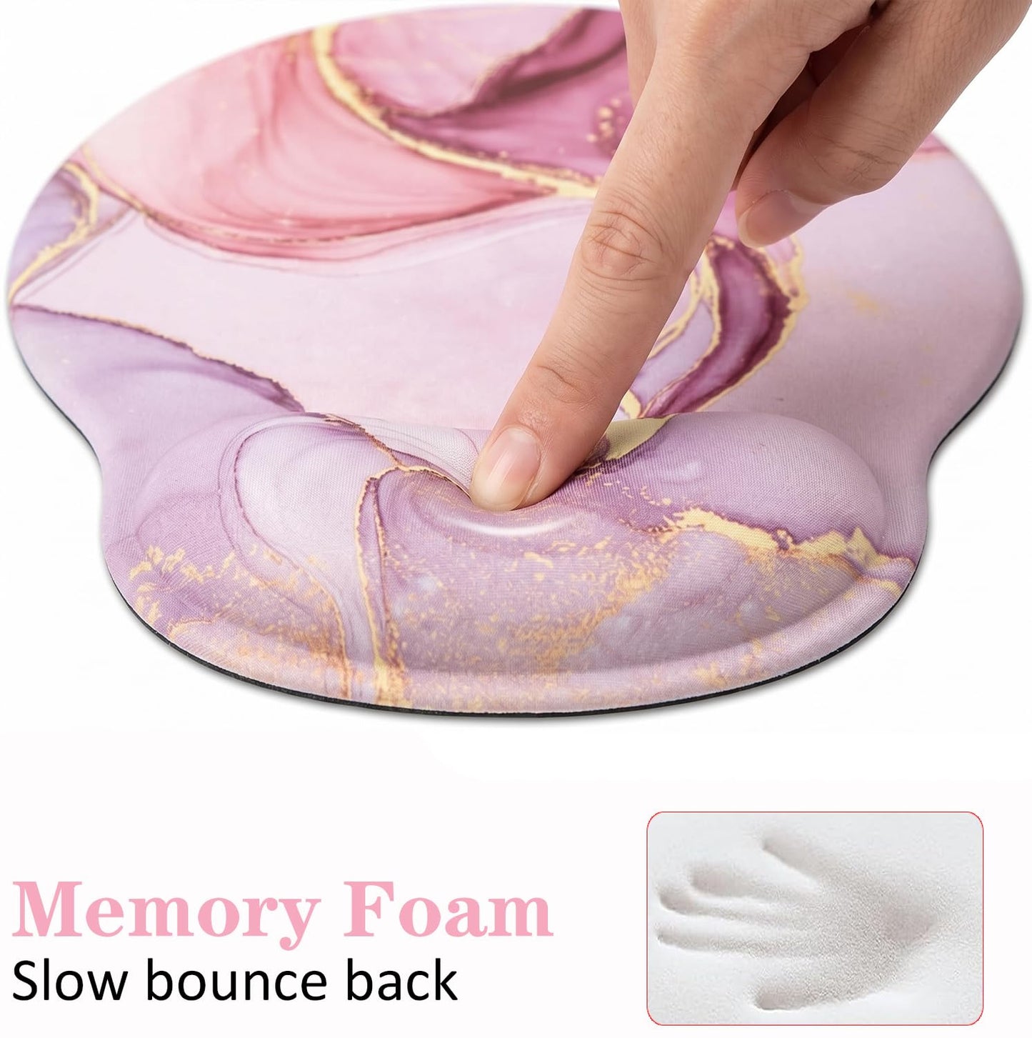 Lateefah Ergonomic Mouse Pad with Wrist Rest and Keyboard Wrist Rest Set