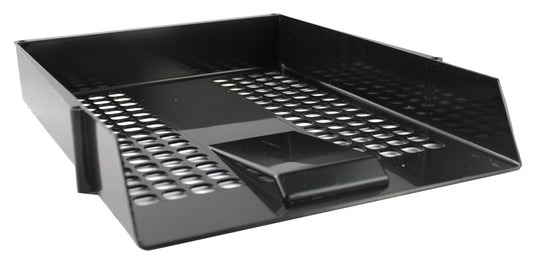 Q Connect Plastic Letter Tray - Black