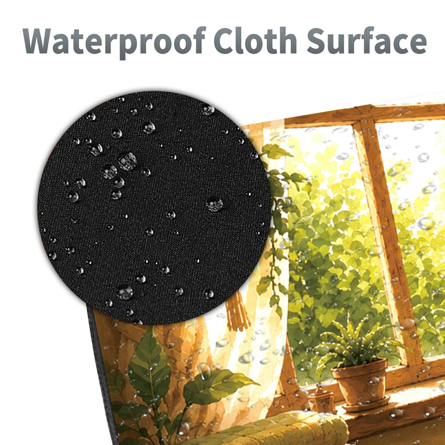 Bubble Bath Frog Large Mouse Pad, 31.5 x 11.8 in Extended Desk Mat