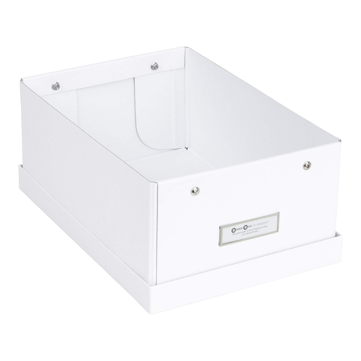 Bigso Box of Sweden Karin Collapsible Storage Box with Labelframe for Easy Identification - Simple