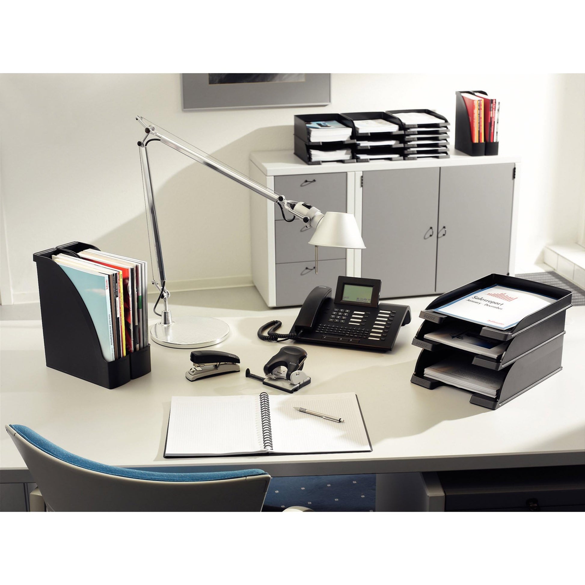 Leitz A4 Letter Tray, Jumbo, Black, Plus Range, 52330095