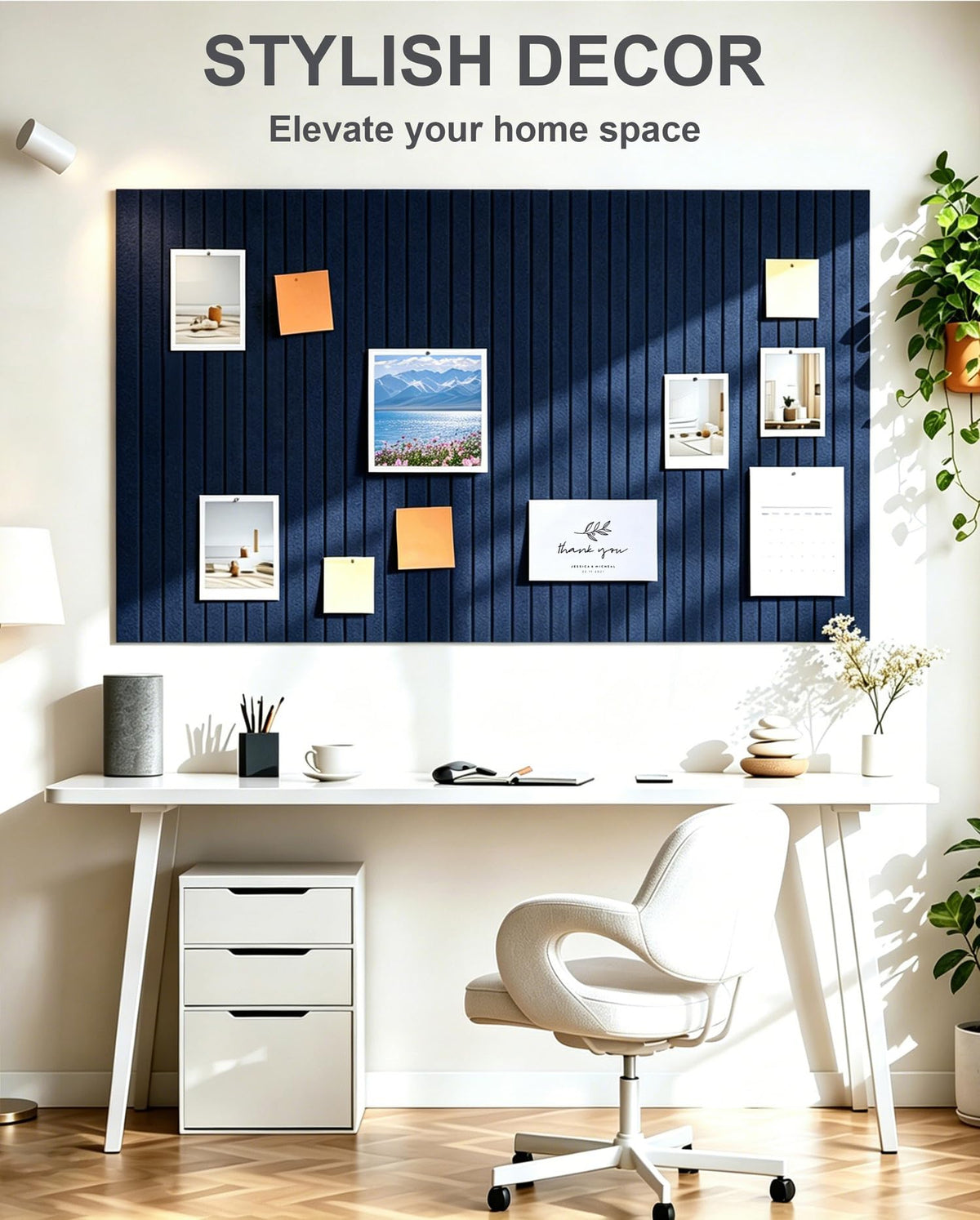 G Gamit 0.47" Thick Felt Pin Board 48"x36" Large Cork Board Alternative 12 Pack 11.81"x11.81"Felt
