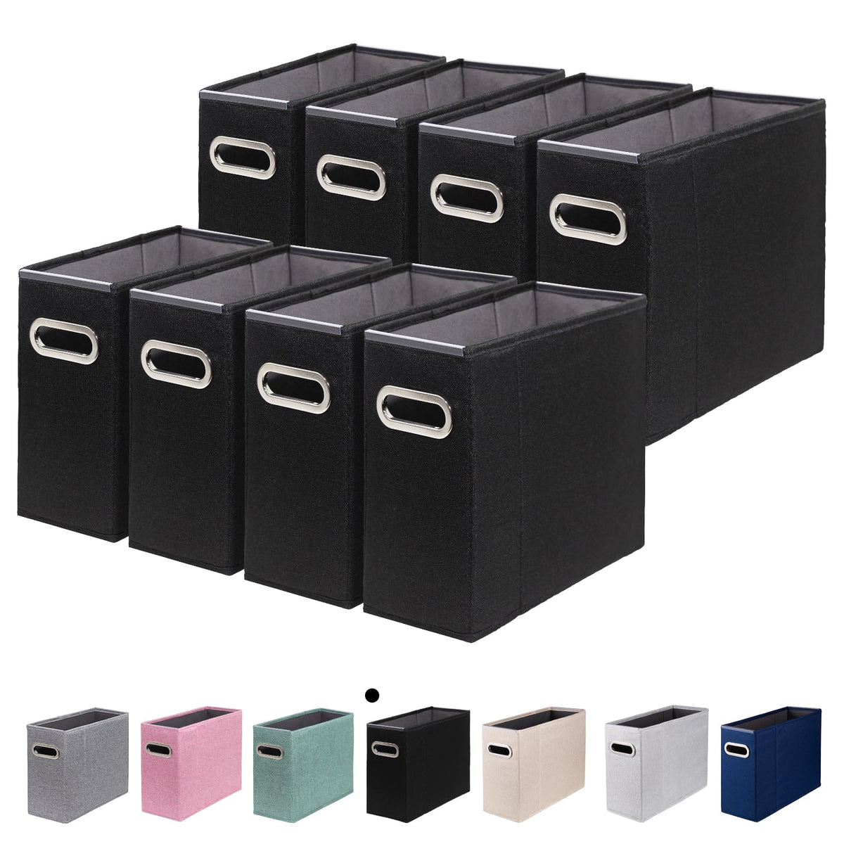 ComfortKeeper 8 Packs Letter Size File Organizer, File Folders Organizer, Fabric Storage Box