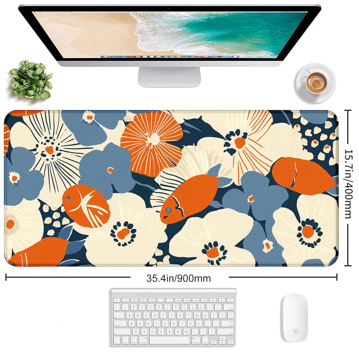 Ladies' Office Desk Cute Petal Keyboard Accessories Game Extended Mouse Pad