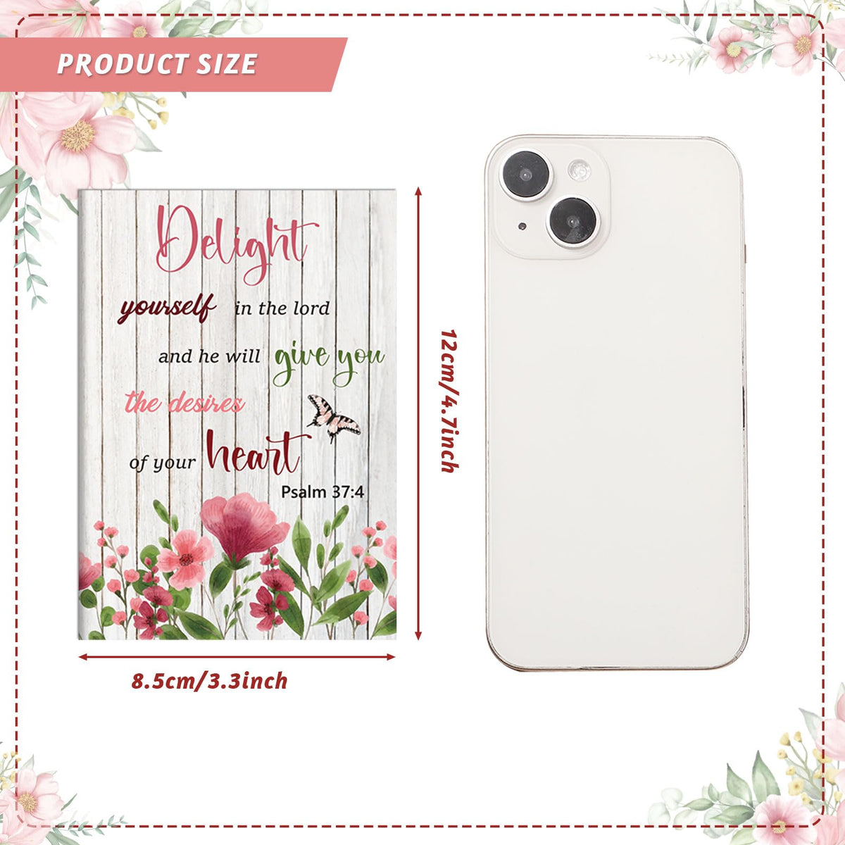 BESARME 24 Pack Floral Small Pocket Notebook, Christian Gifts Prayer Journal for Women Bible Quote