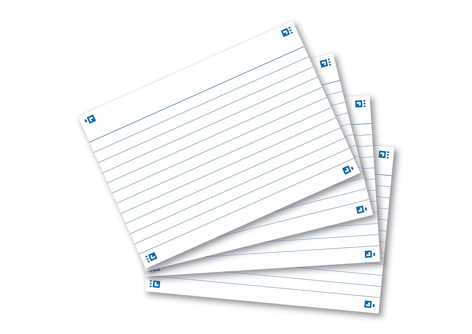 Oxford Campus Revision Cards, Ruled, A6, White, 200 Cards
