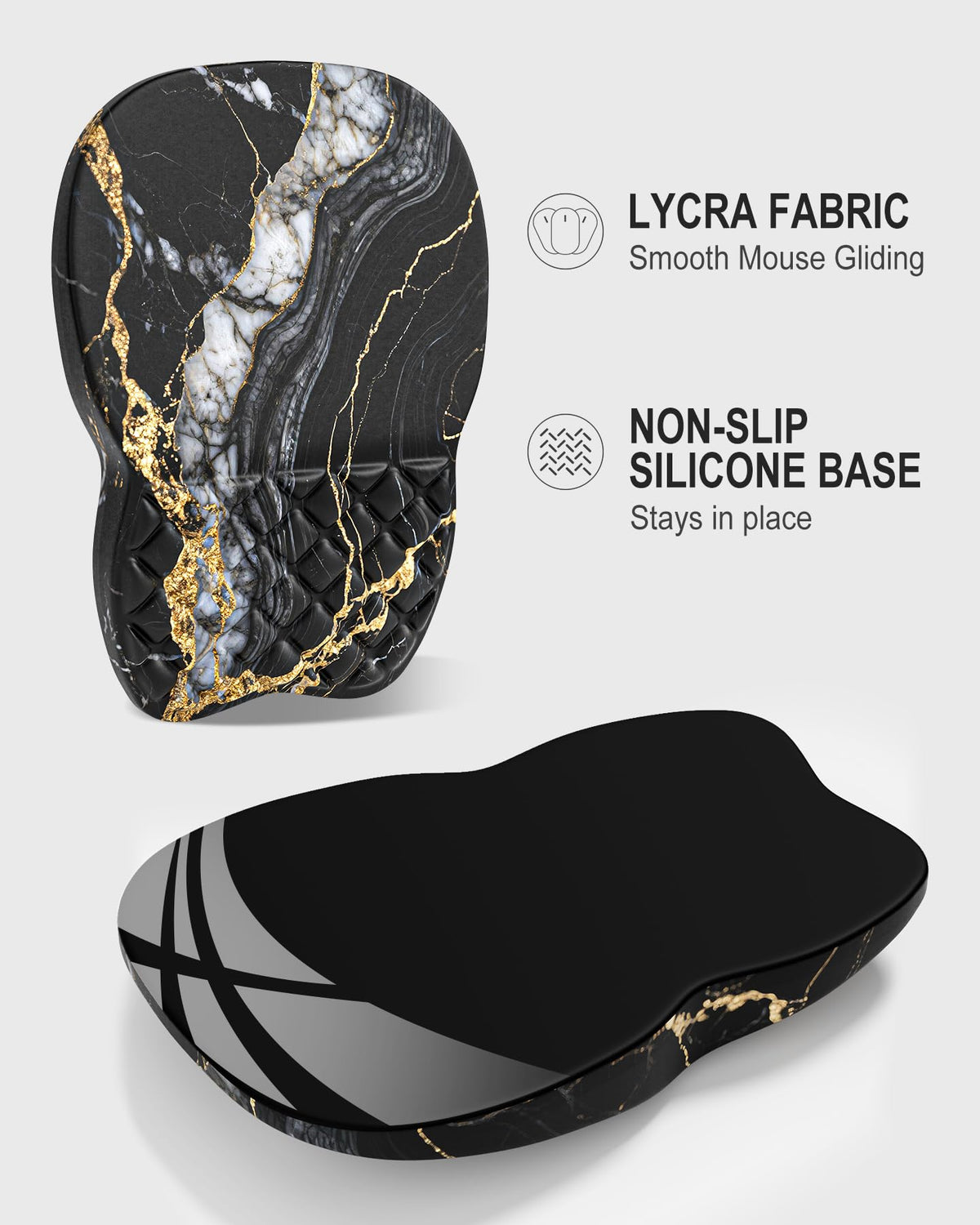 Auhoahsil Ergonomic Mouse Pad with Wrist Rest, Comfortable Slope Computer Mouse Mat with Wrist